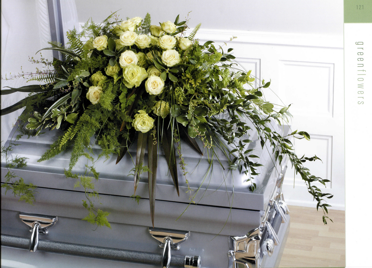 Green Casket Spray