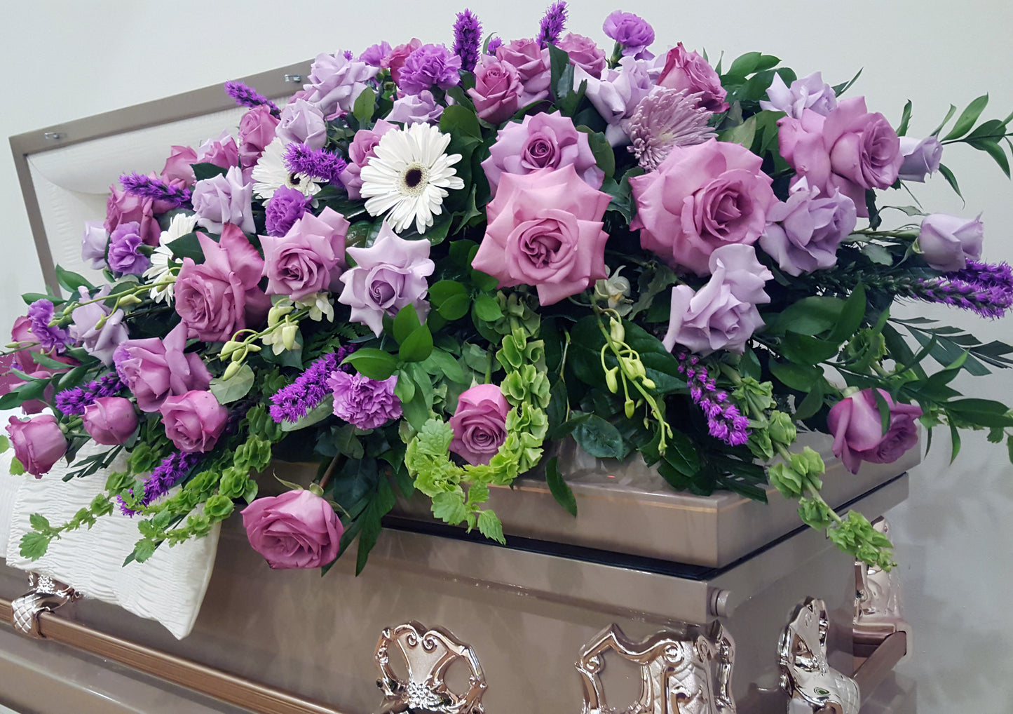 Lavender Casket Spray