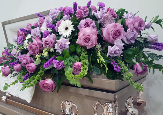 Lavender Casket Spray